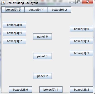 Box layout manager
